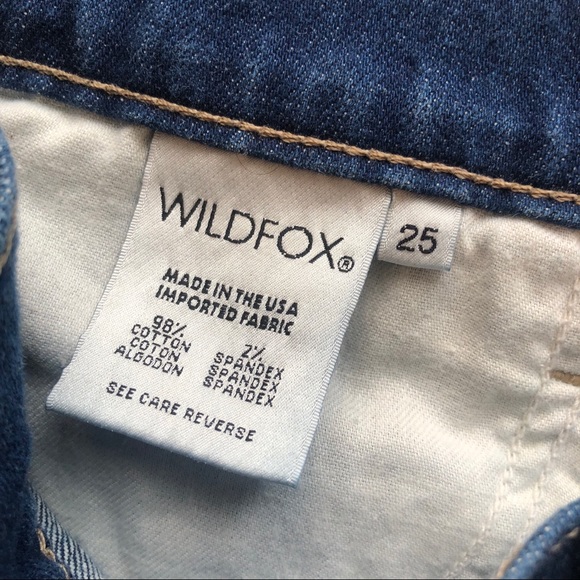 WILDFOX Lara Mid Rise Denim Cutoff Shorts - Picture 5 of 6